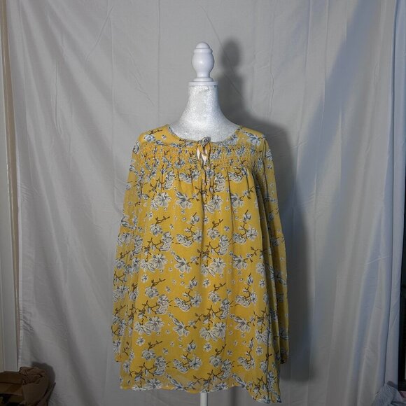Suzanne Betro Blouse Size 1X Floral print - Picture 1 of 5